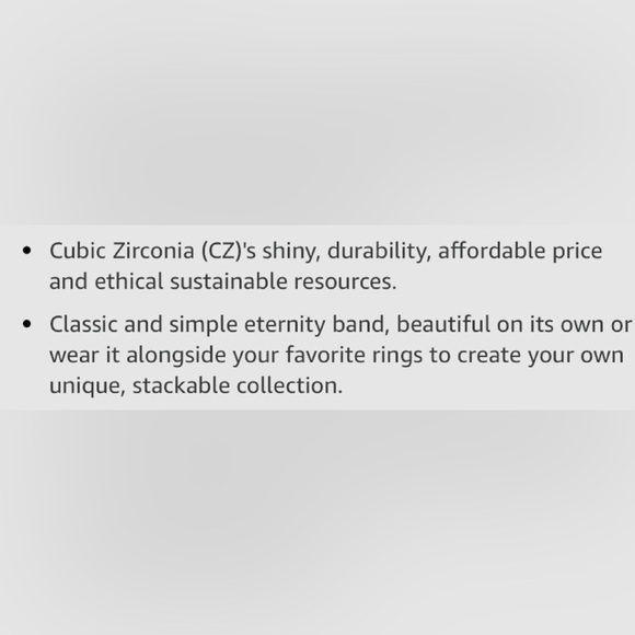 ❤️Bo.Dream Round Cubic Zirconia CZ Full Eternity Ring Sterling Silver❤️ NIB - Picture 9 of 9